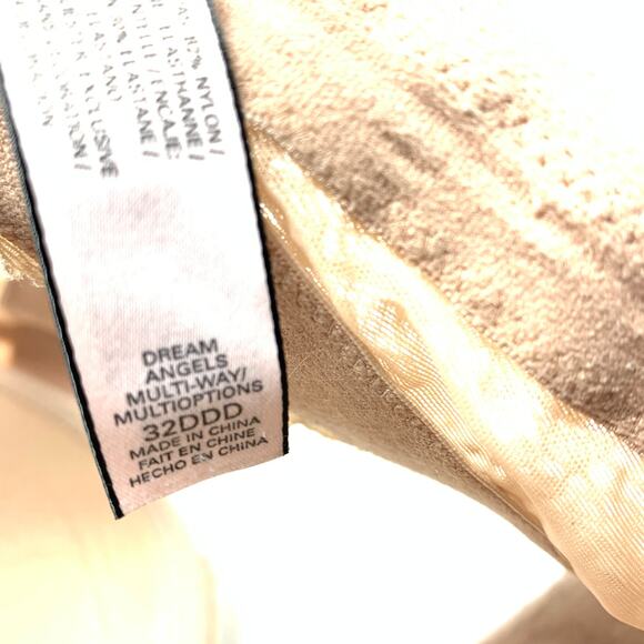 Victoria’s Secret Bra Size 32DDD Dream Angel Multi-way Strapless Neutral Nude - Picture 5 of 6